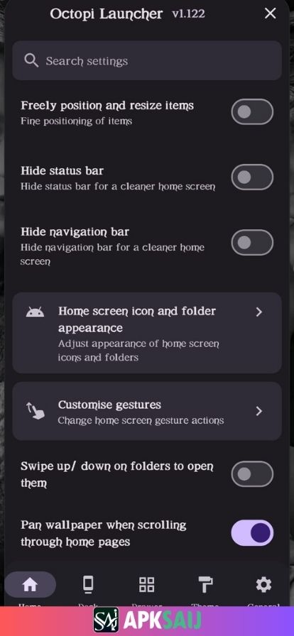Octopi launcher apk
