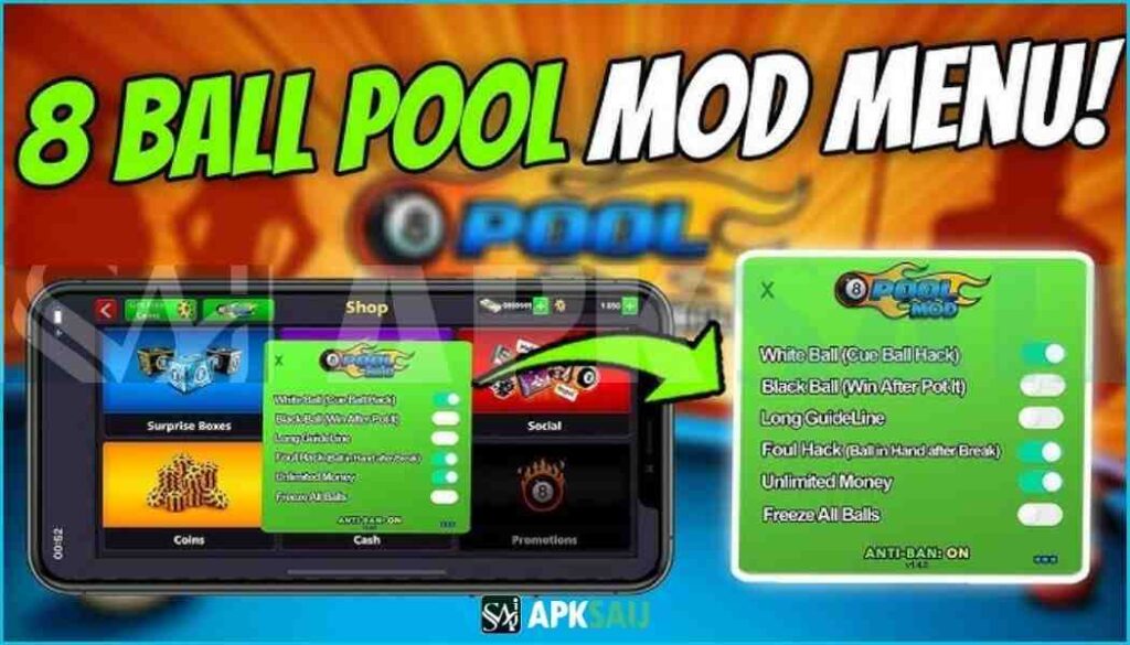 8 Ball Pool APK Download Now for Android - Premium Unlocked Mod Menu 