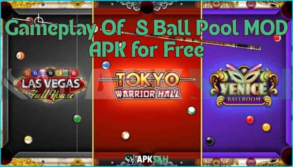 Gameplay of 8 Ball Pool MOD APK Download for Free Now