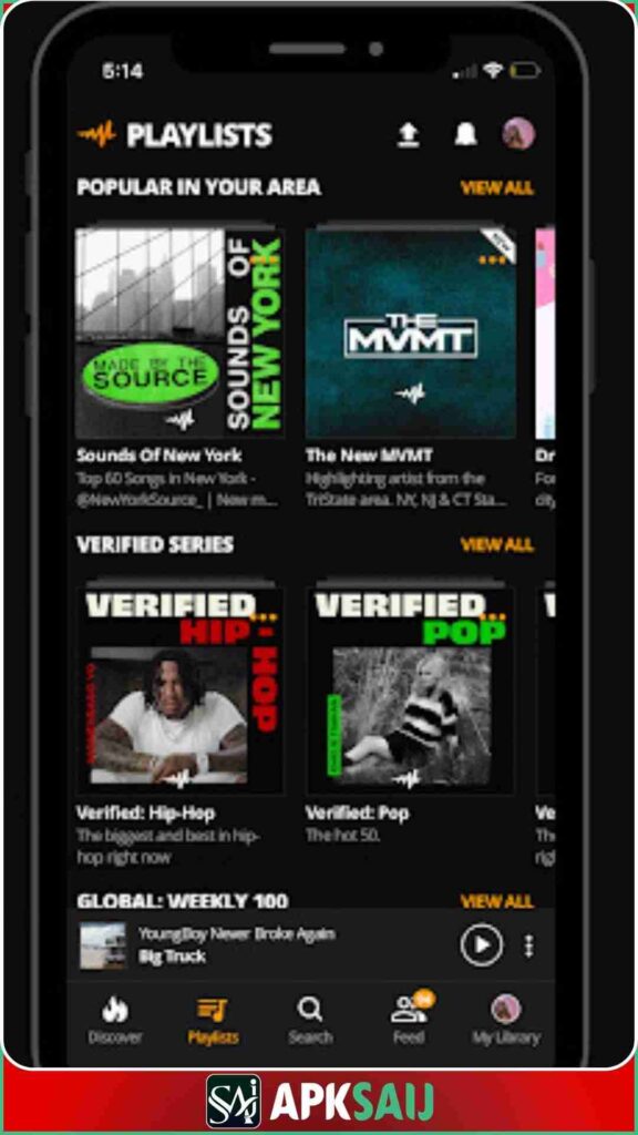 Audiomack MOD APK Premium Unlocked Features