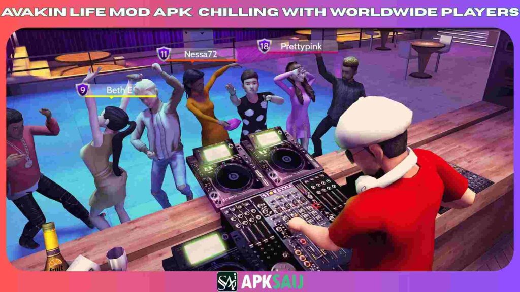 Avakin Life MOD APK Chilling with Worldwide Players