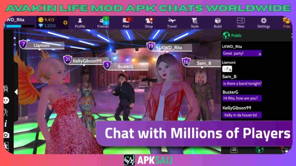 Avakin Life MOD APK Chatting With Millions of Players Worldwide