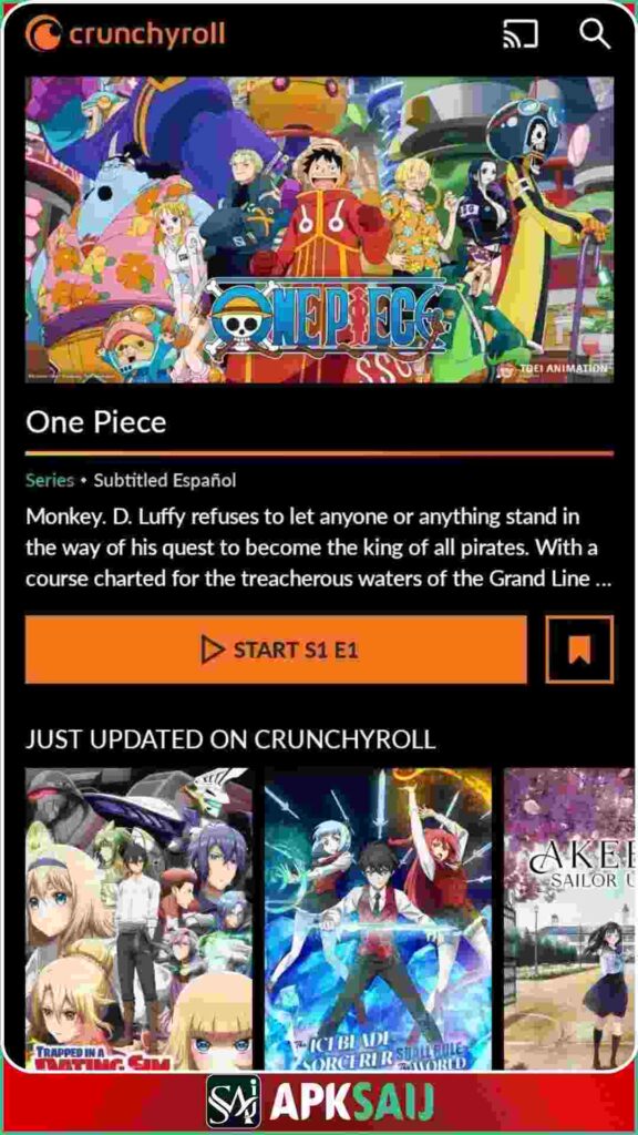 Crunchyroll Premium APK For iOS Devices