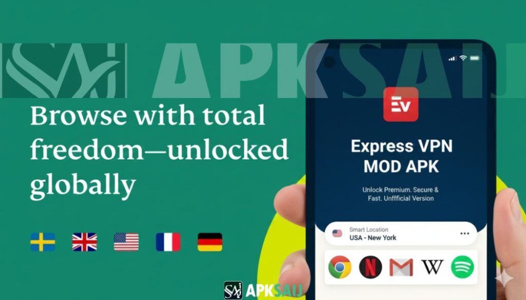 With ExpressVPN MOD APK, Browse with Total Freedom - Unlocked Globally.