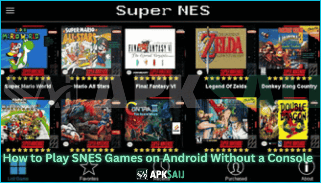Snes9X MOD APK - SNES Games - Download on Android Devices For Free.